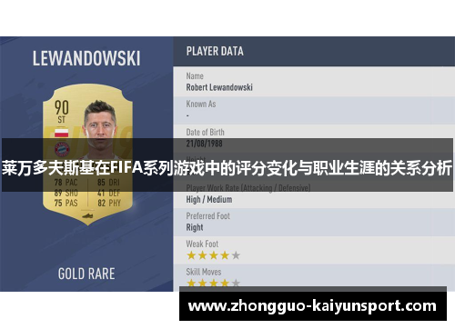 莱万多夫斯基在FIFA系列游戏中的评分变化与职业生涯的关系分析 莱万多夫斯基在FIFA系列游戏中的评分变化与职业生涯的关系分析